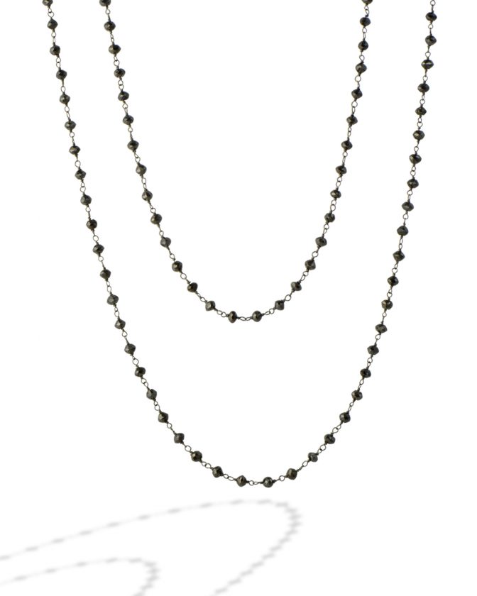 NDUTK02044-13 Black diamond necklace