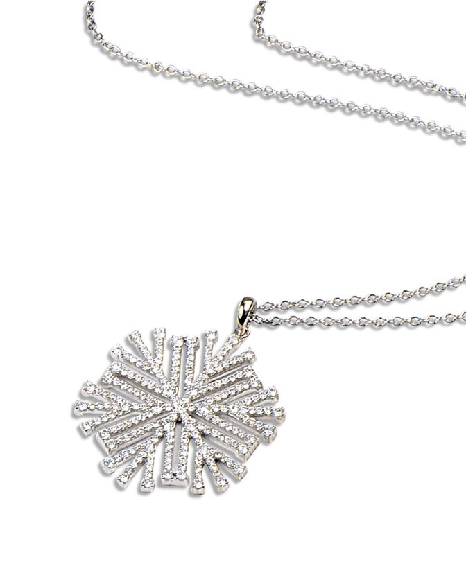 PND5K02687 Diamond Snowflake Necklace