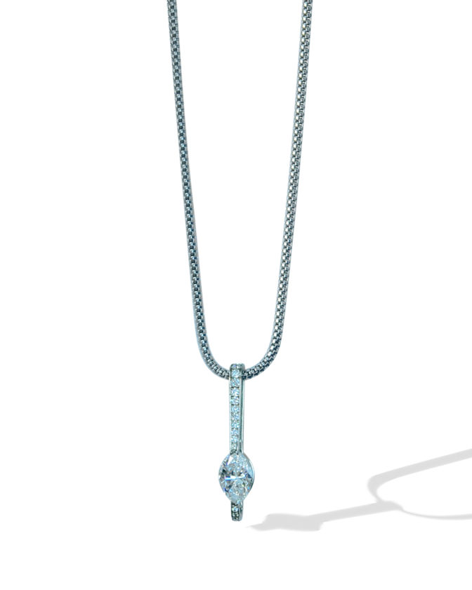 PND6K02017 Marquise cut diamond pendant