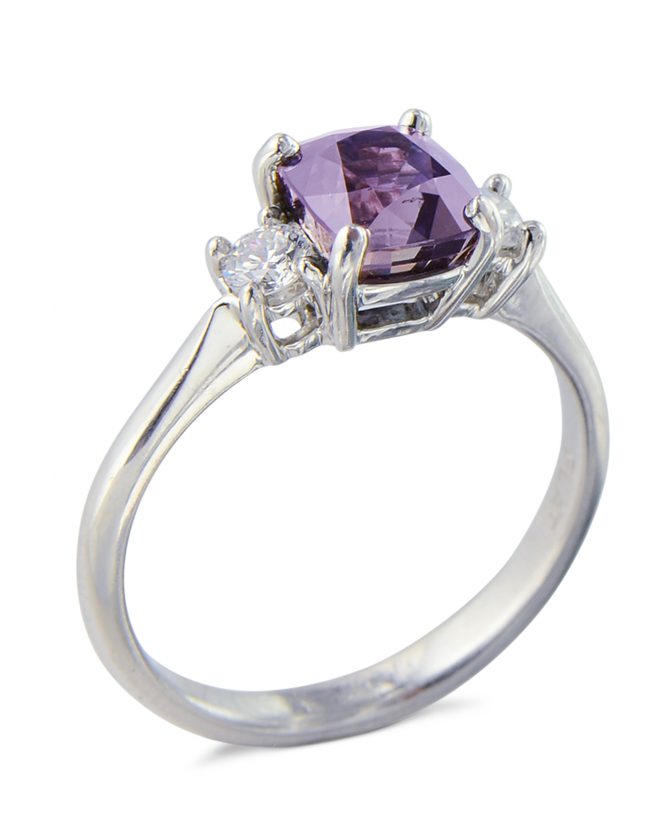 RCDMS00638-4 Rare color changing Alexandrite ring