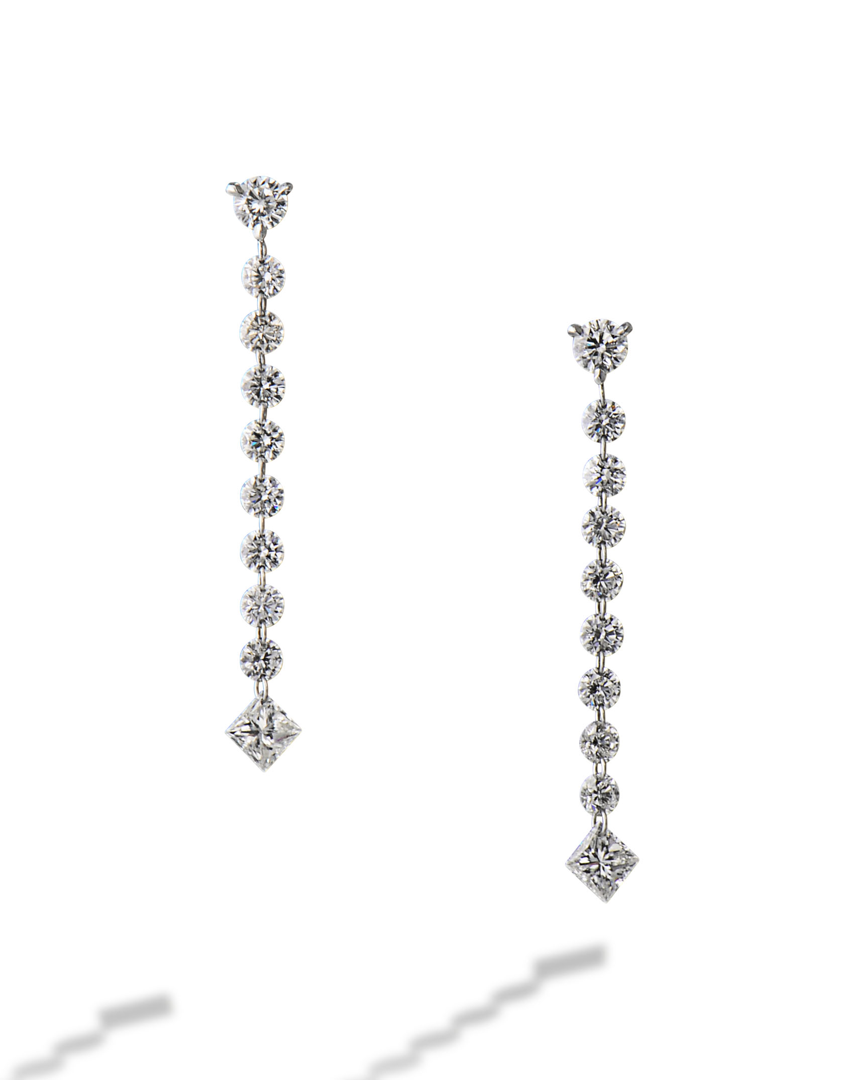 Platinum Floating Earrings Turgeon Raine Platinum Floating Earrings