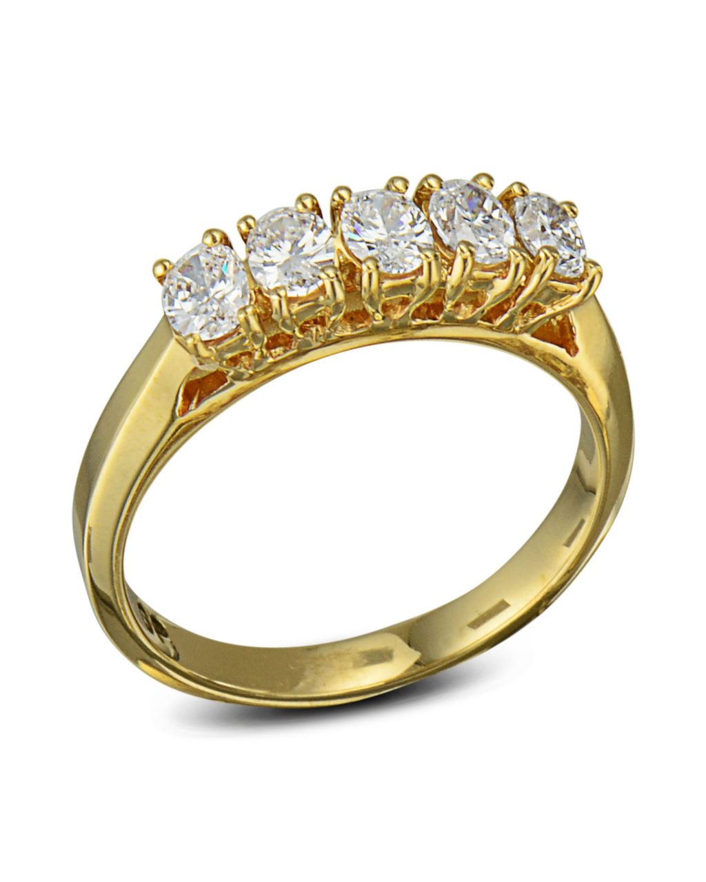 Yellow Gold Diamond Anniversary Band - Turgeon Raine