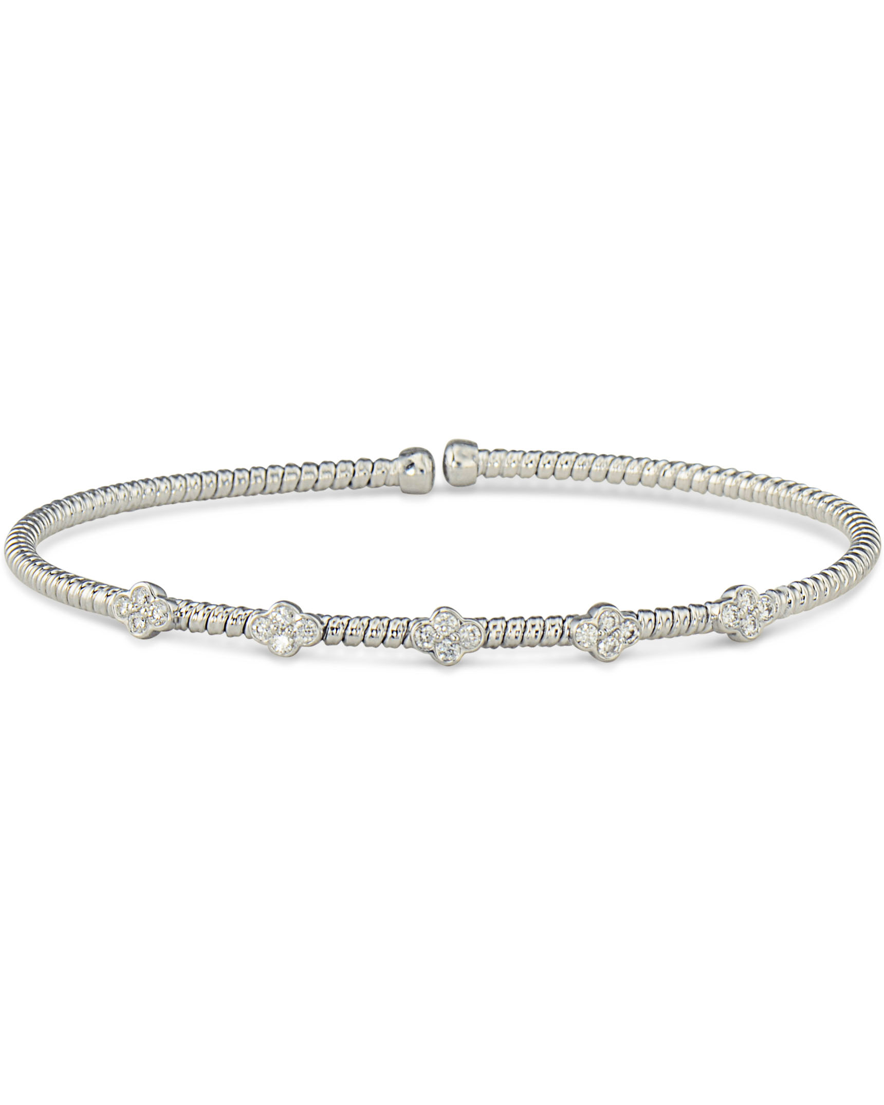 Simple White Gold Diamond Bracelet Turgeon Raine Simple White Gold Diamond Bracelet