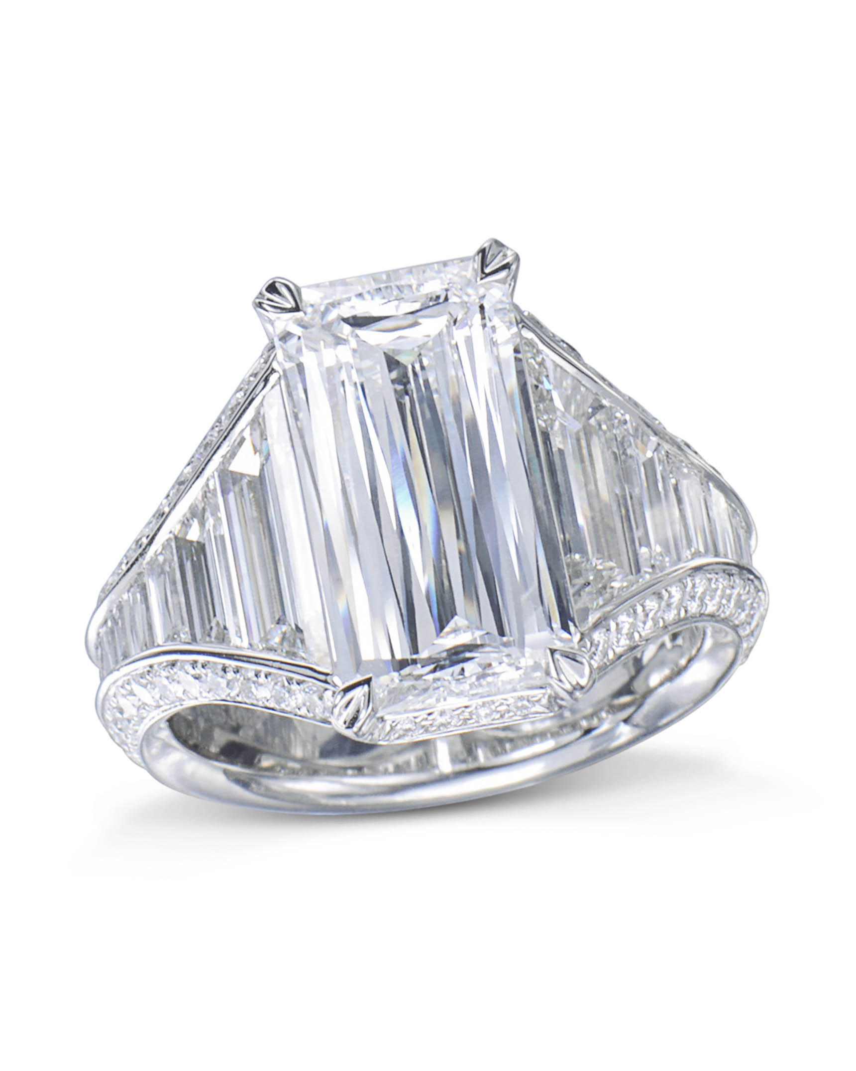 Crisscut Diamond and Platinum Ring - Turgeon Raine