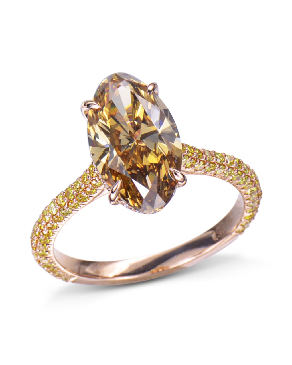 Natural Cognac Colored Diamond Engagement Ring Turgeon Raine