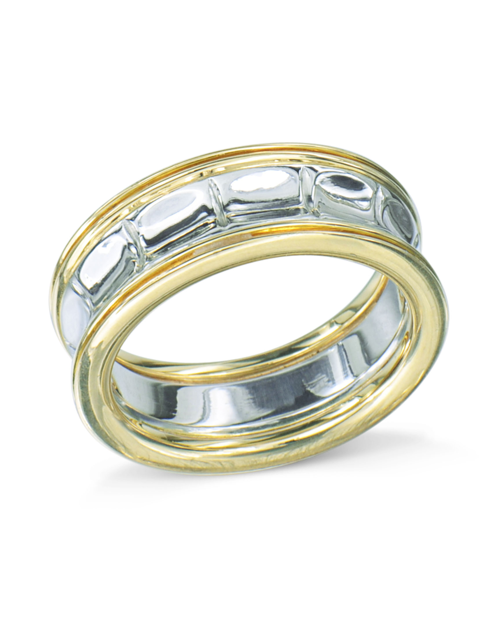 Platinum And Yellow Gold Wedding Band Turgeon Raine Platinum And Yellow Gold Wedding Band