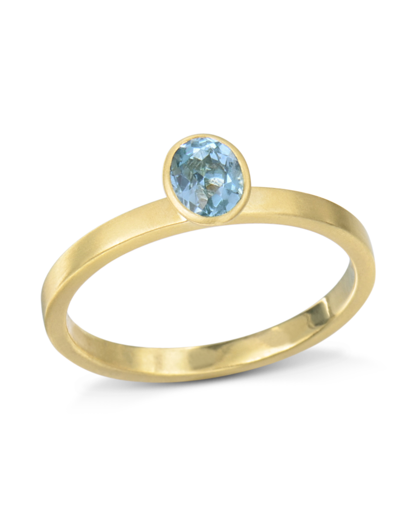 BezelSet Aquamarine Ring Turgeon Raine