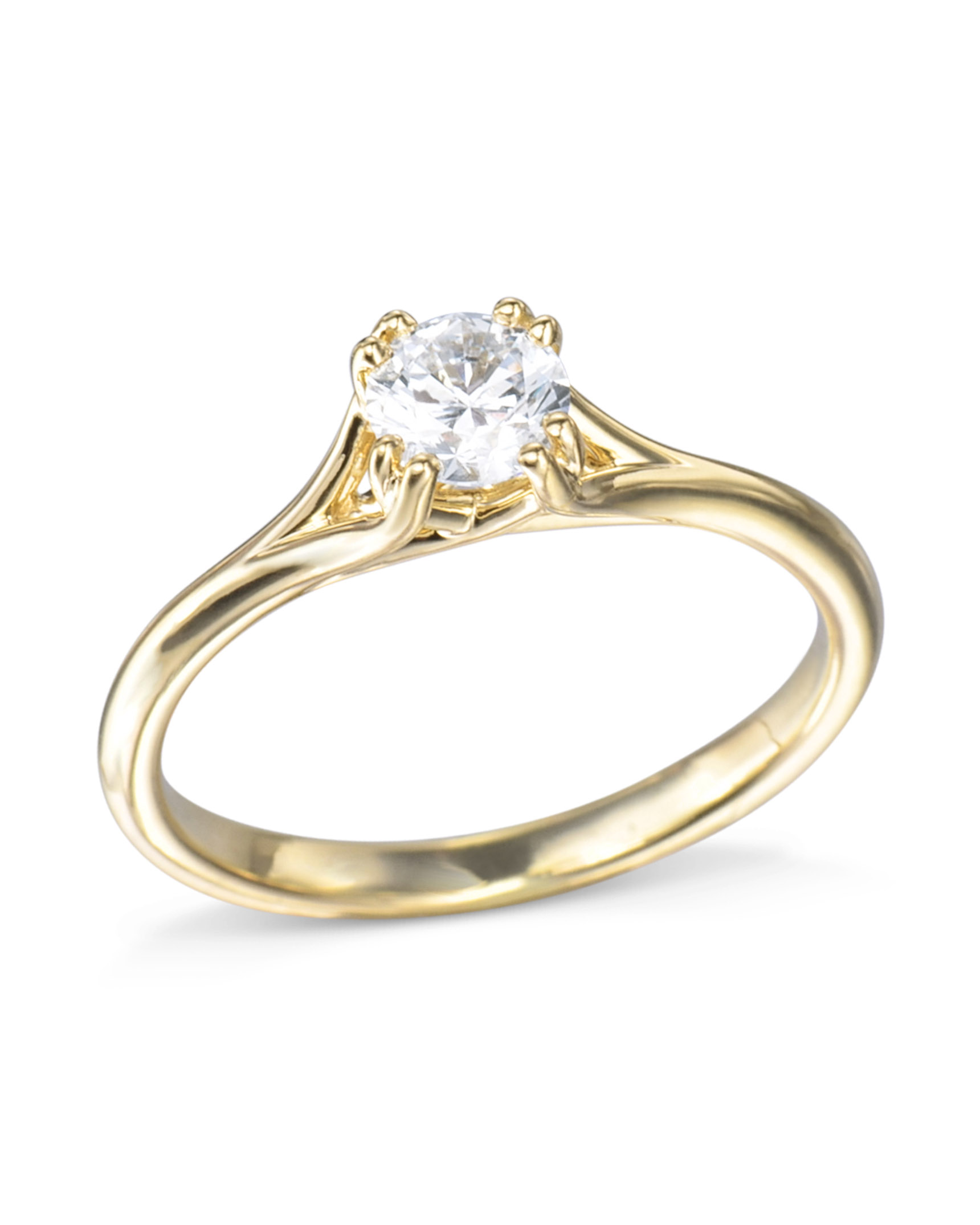 gold solitaire ring