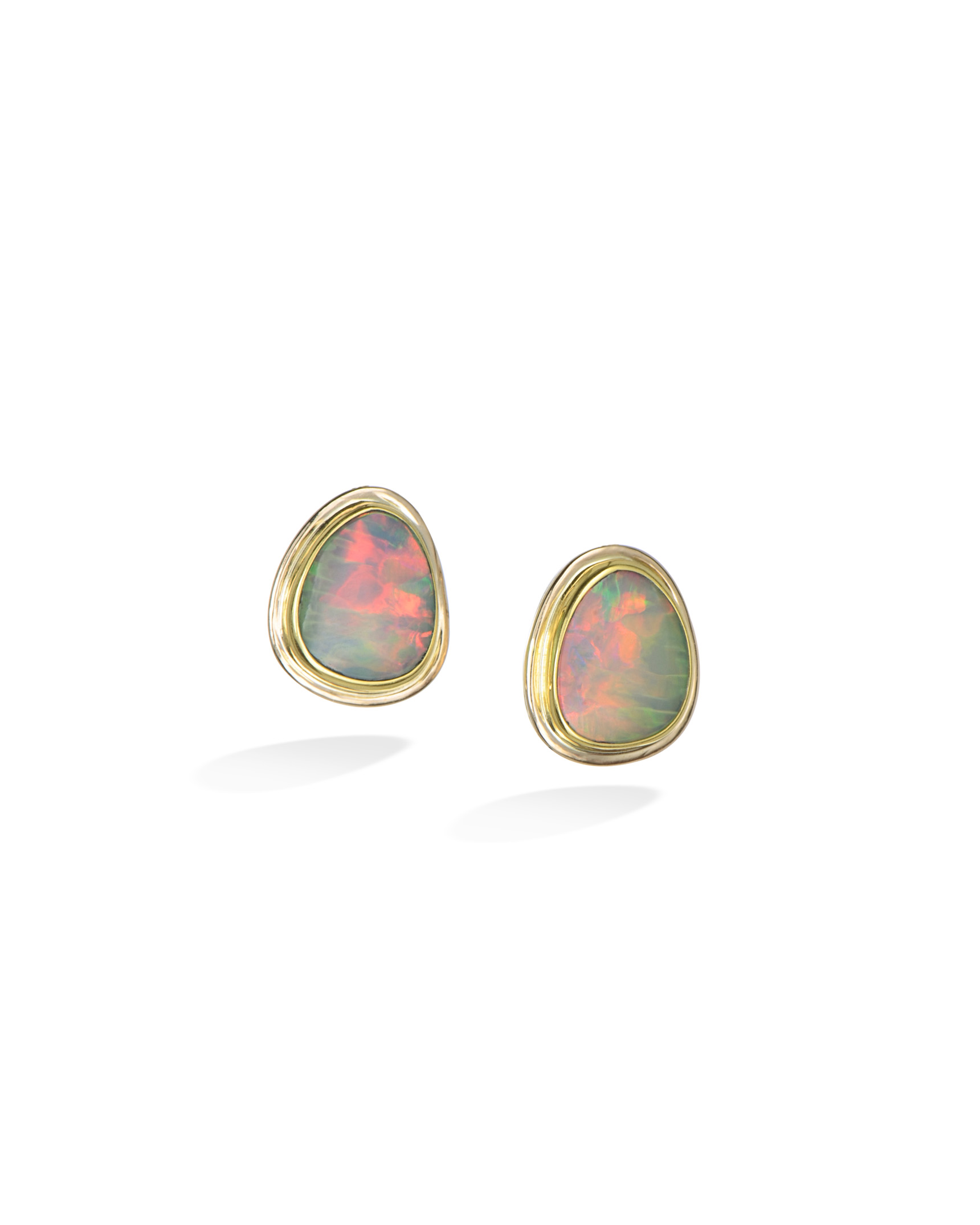 Ethiopian Opal Stud Earrings Turgeon Raine Ethiopian Opal Stud Earrings